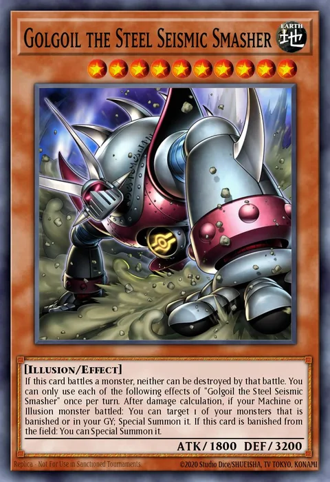 Golgoil the Steel Seismic Smasher trading card