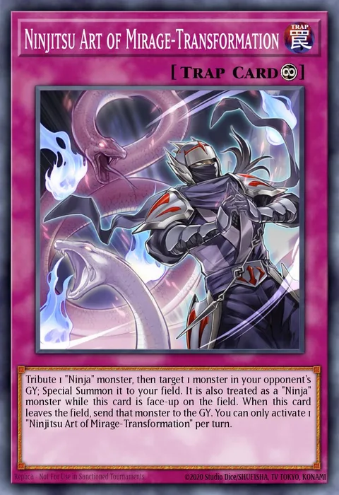 Ninjitsu Art of Mirage-Transformation trading card