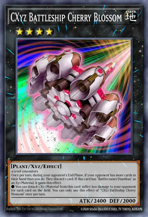 CXyz Battleship Cherry Blossom trading card