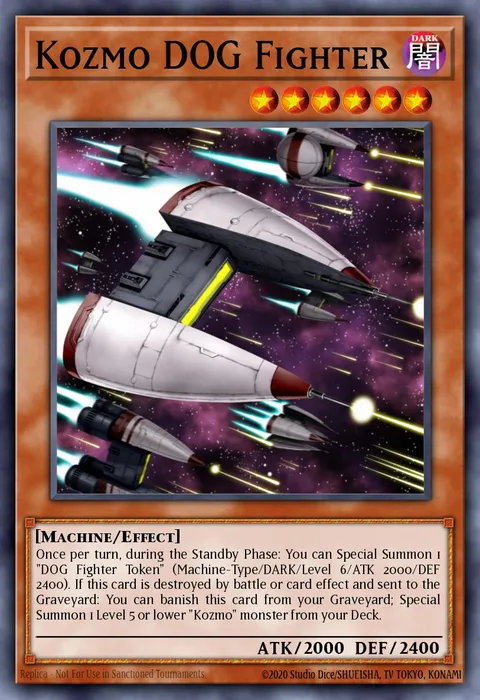 Kozmo DOG Fighter trading card