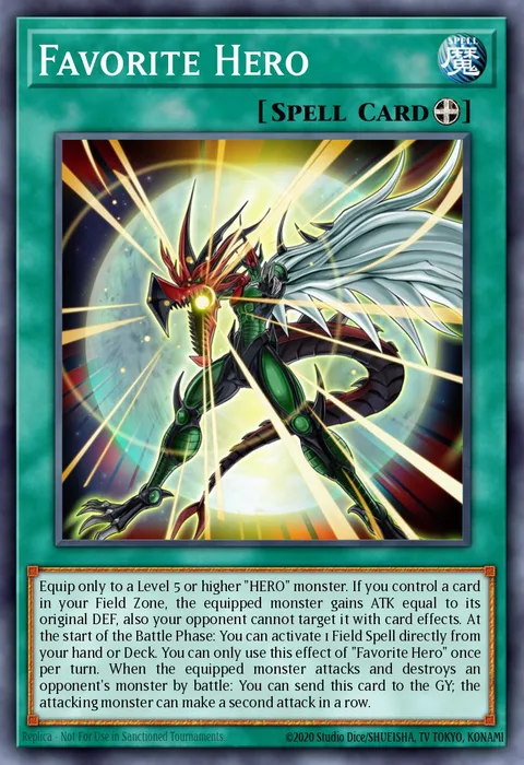 Favorite Hero trading card