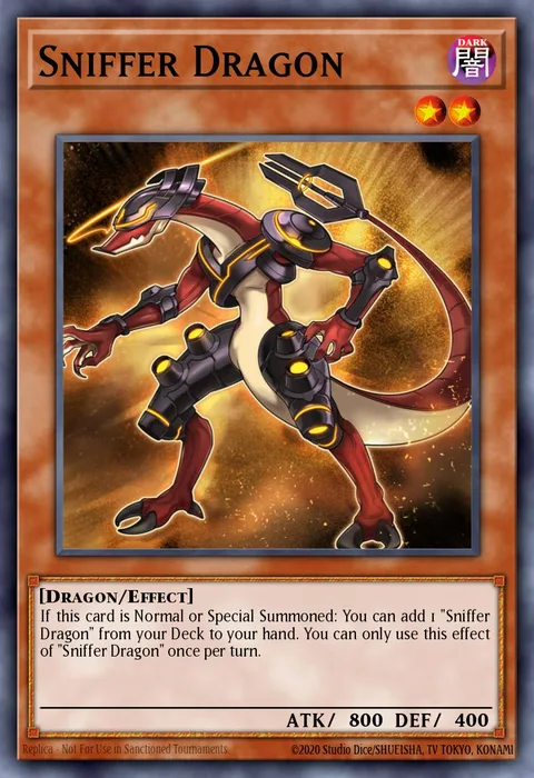 Sniffer Dragon trading card