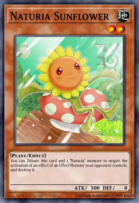 Naturia Sunflower trading card