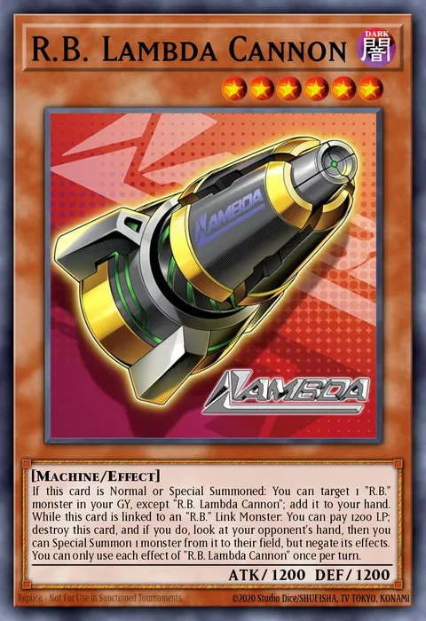 R.B. Lambda Cannon trading card