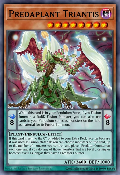 Predaplant Triantis trading card