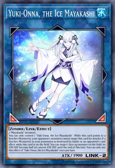Yuki-Onna, the Ice Mayakashi trading card
