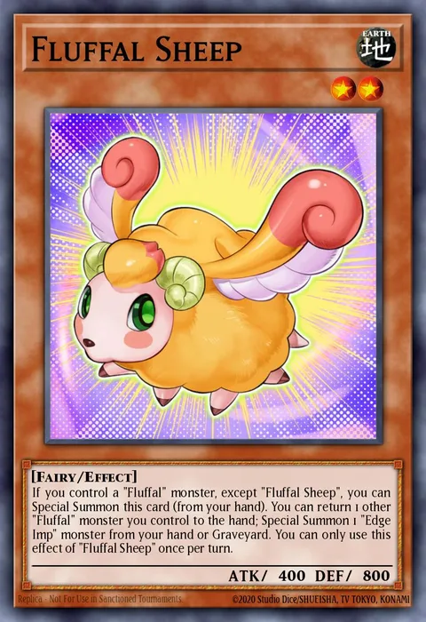 Fluffal Sheep trading card