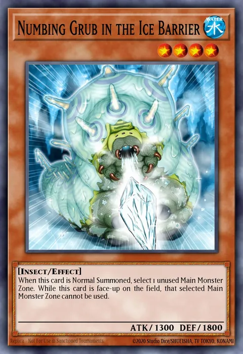 Numbing Grub in the Ice Barrier trading card