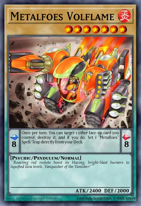 Metalfoes Volflame trading card