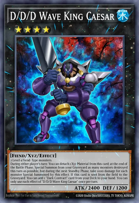 D/D/D Wave King Caesar trading card