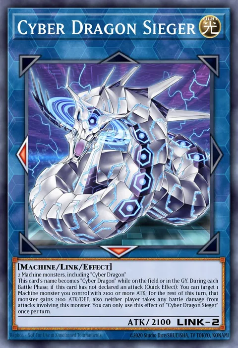 Cyber Dragon Sieger trading card