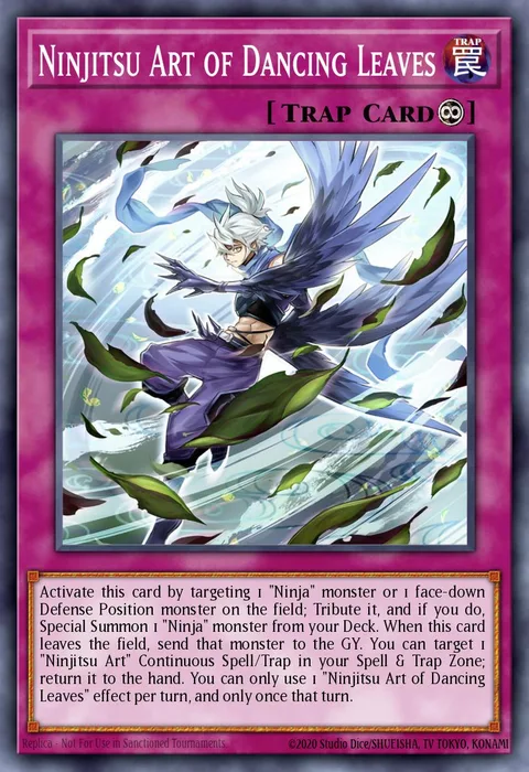 Ninjitsu Art of Dancing Leaves trading card