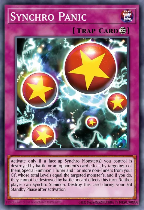 Synchro Panic trading card