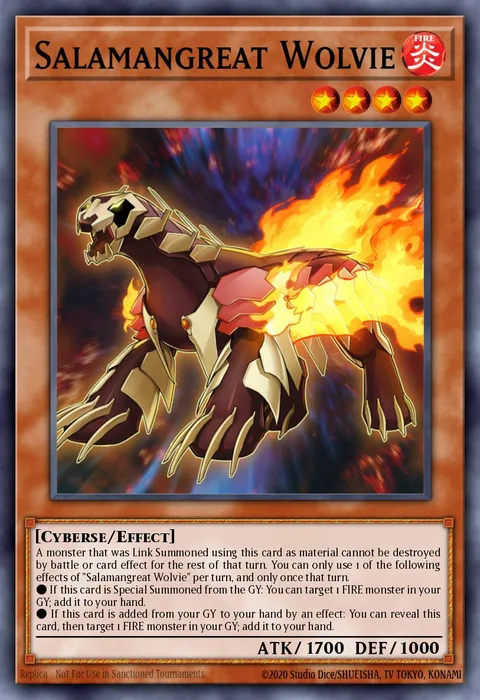 Salamangreat Wolvie trading card