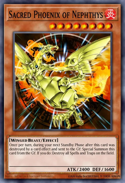 Sacred Phoenix of Nephthys trading card