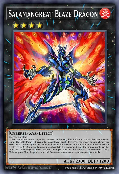 Salamangreat Blaze Dragon trading card