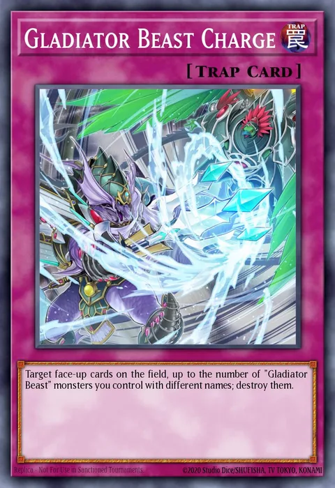 Gladiator Beast Charge trading card