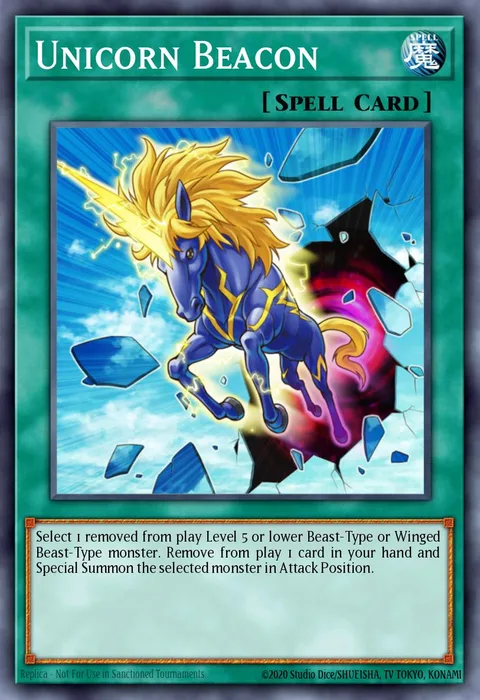 Unicorn Beacon trading card