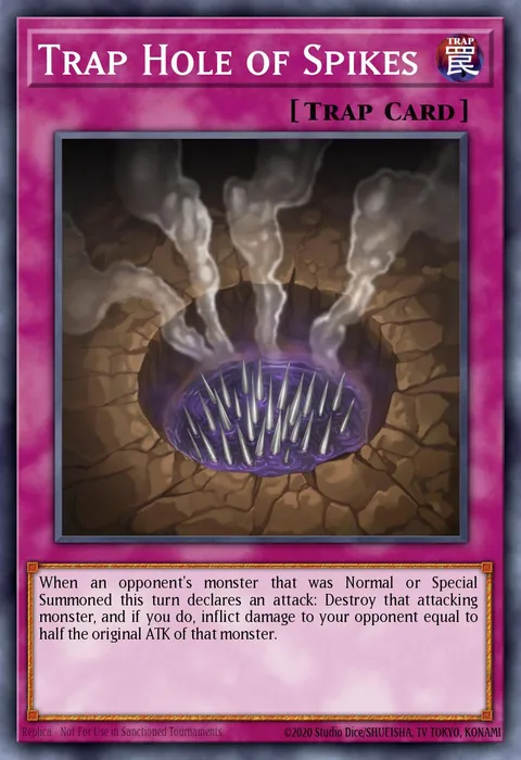 Trap Hole of Spikes trading card
