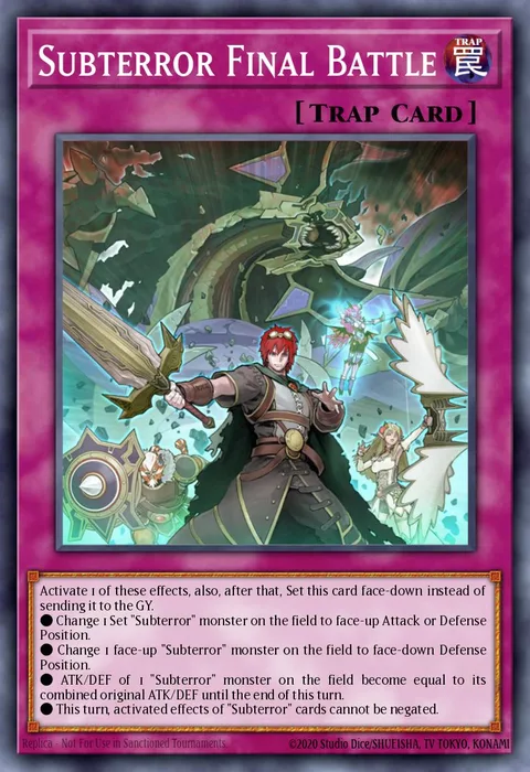 Subterror Final Battle trading card