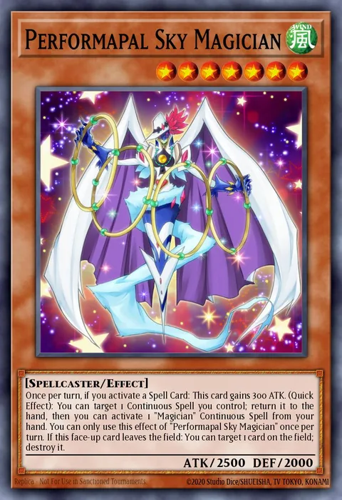 Performapal Sky Magician trading card