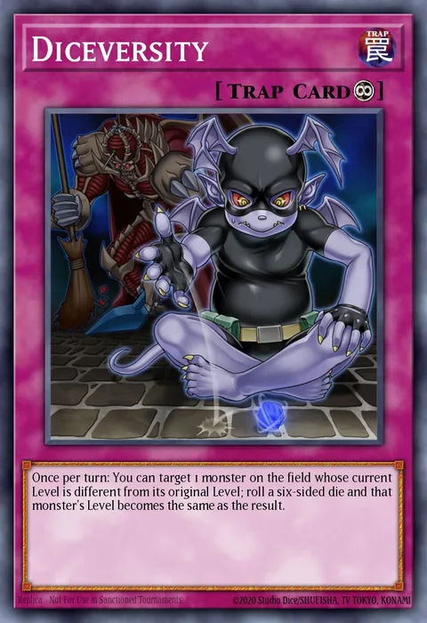 Diceversity trading card
