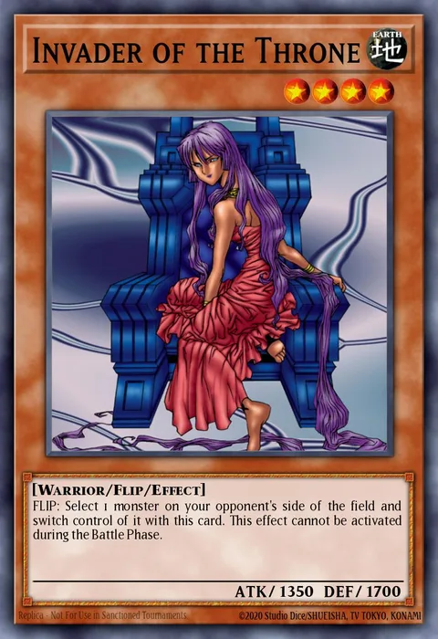 Invader of the Throne trading card