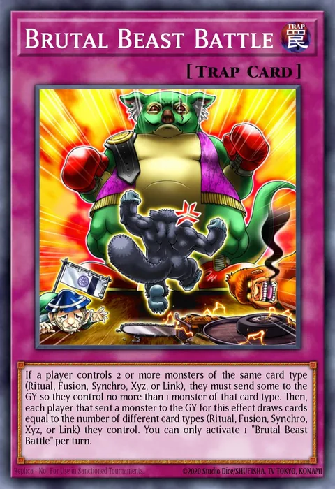 Brutal Beast Battle trading card