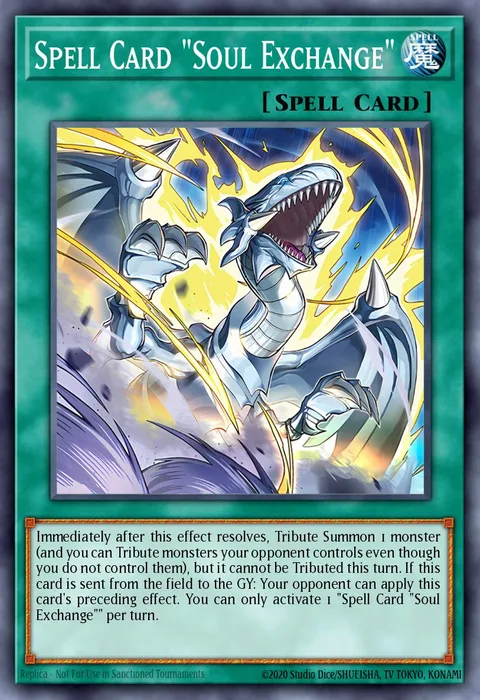 Spell Card "Soul Exchange" trading card