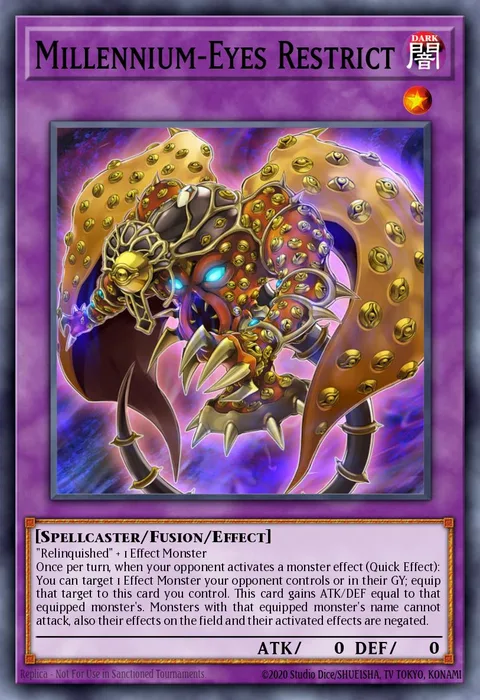 Millennium-Eyes Restrict trading card