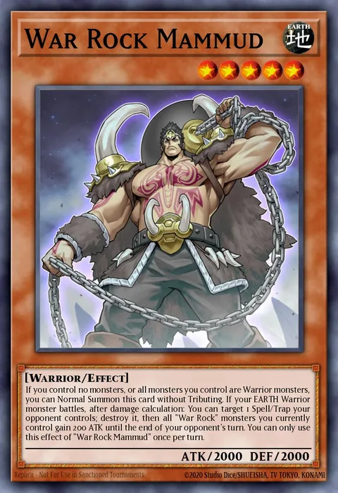 War Rock Mammud trading card