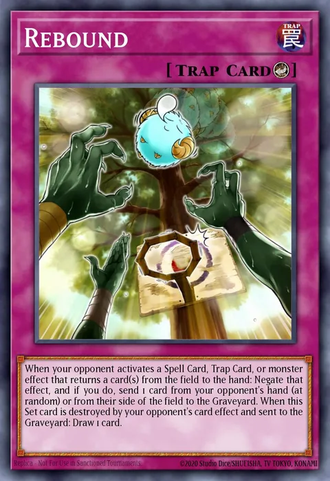 Rebound trading card
