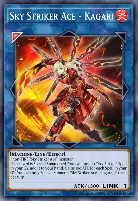 Sky Striker Ace - Kagari trading card