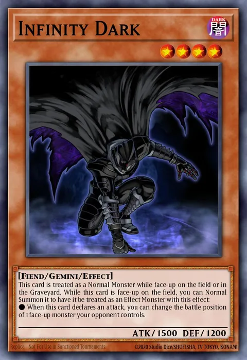 Infinity Dark trading card