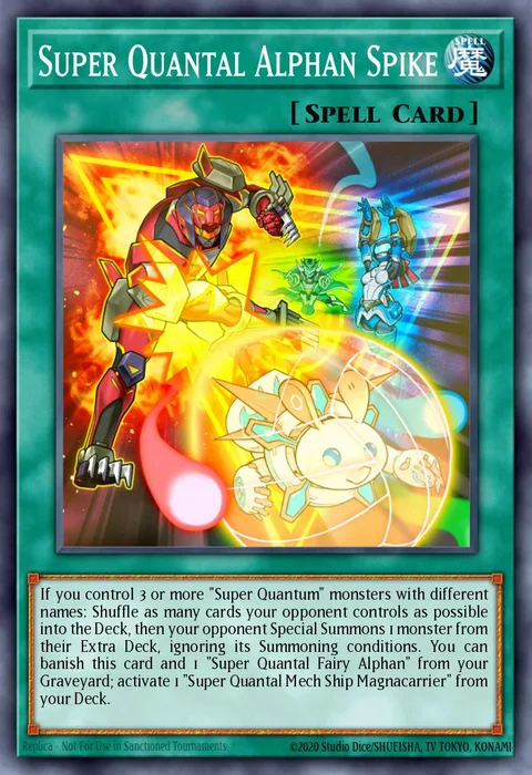 Super Quantal Alphan Spike trading card