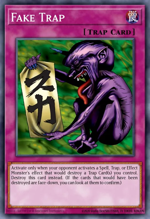 Fake Trap trading card