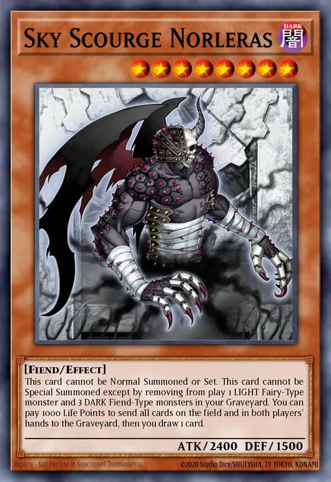 Sky Scourge Norleras trading card
