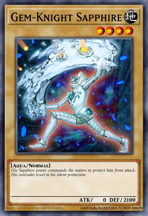 Gem-Knight Sapphire trading card