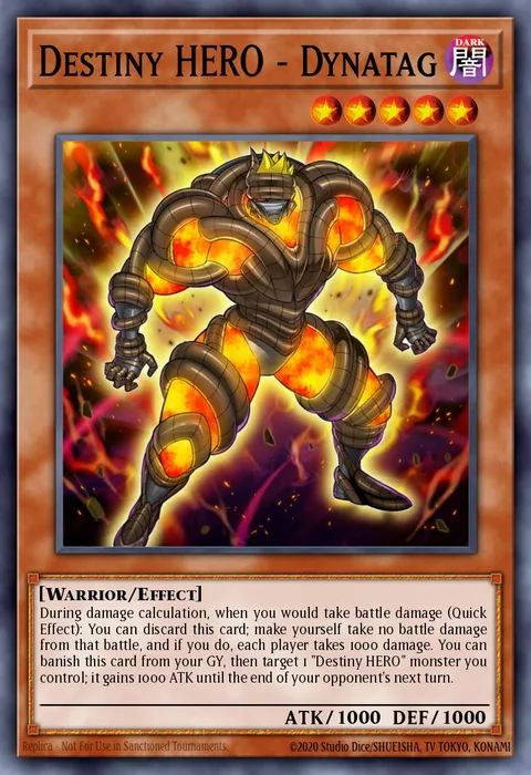 Destiny HERO - Dynatag trading card