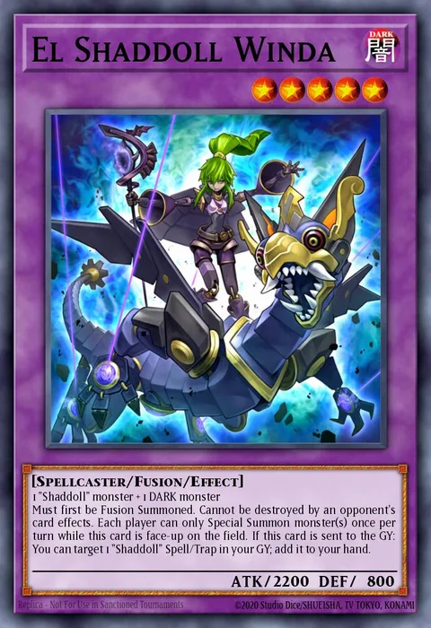 El Shaddoll Winda trading card