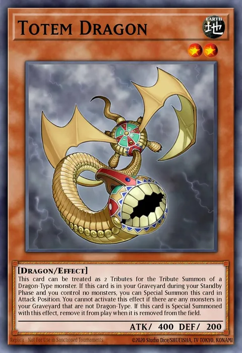 Totem Dragon trading card