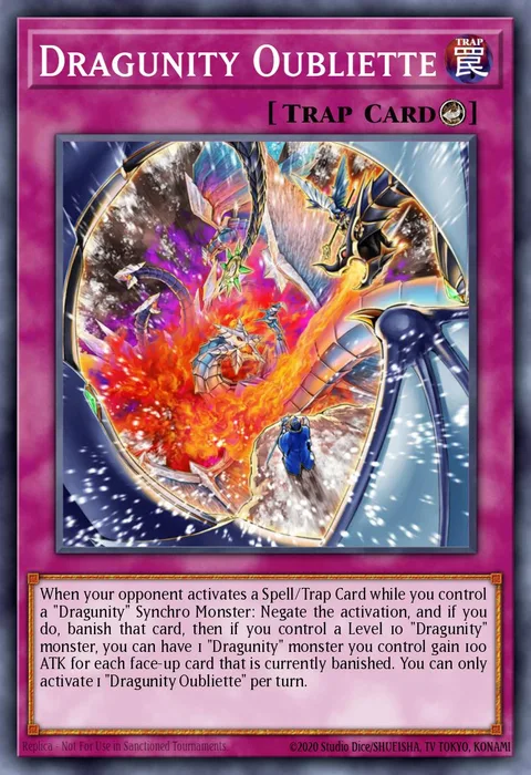 Dragunity Oubliette trading card