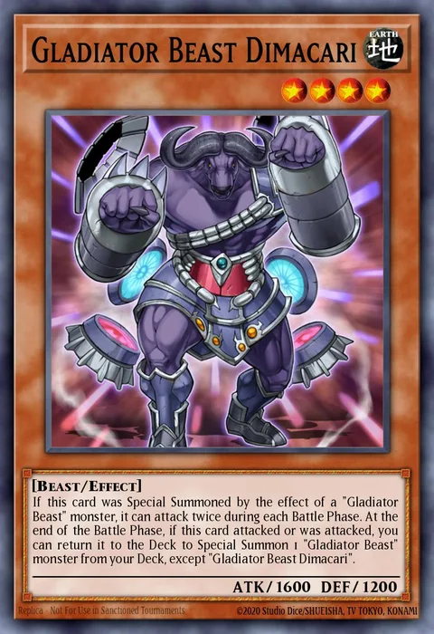 Gladiator Beast Dimacari trading card