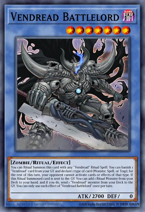 Vendread Battlelord trading card