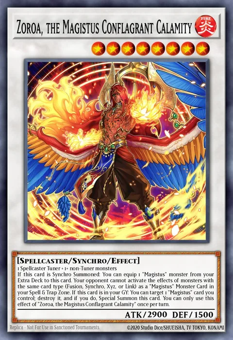Zoroa, the Magistus Conflagrant Calamity trading card