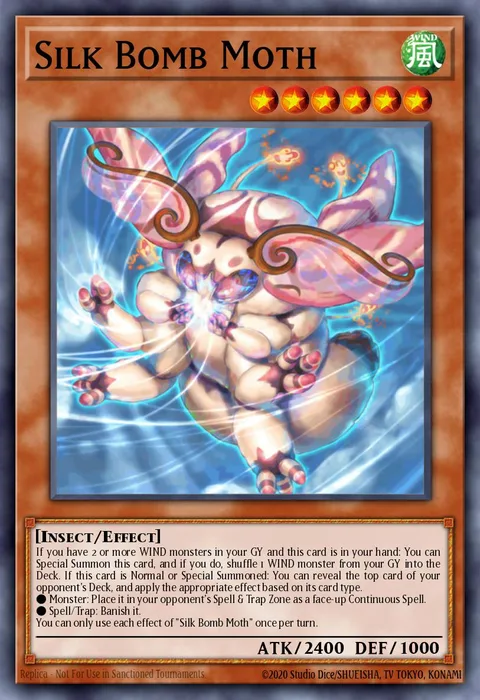 Silk Bomb Moth trading card
