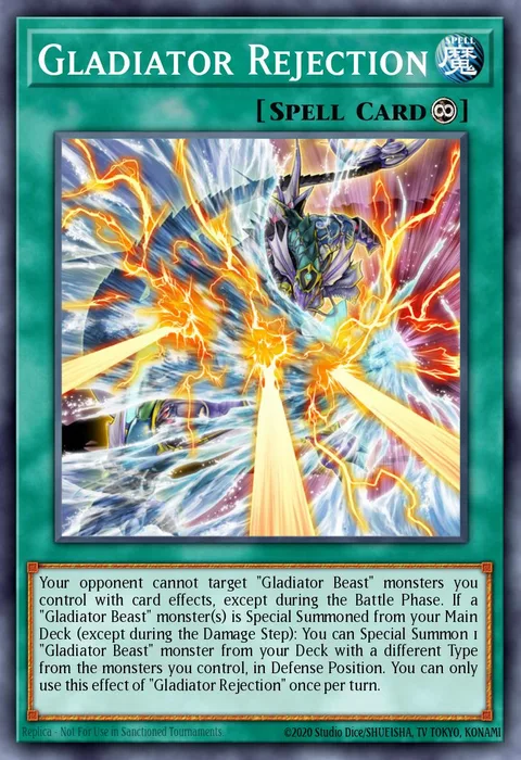 Gladiator Rejection trading card