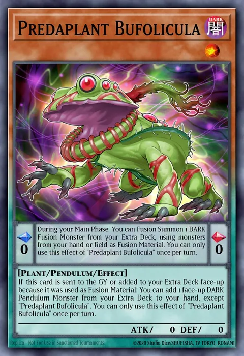 Predaplant Bufolicula trading card