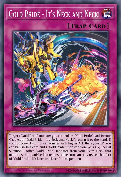 Gold Pride - It's Neck and Neck! trading card