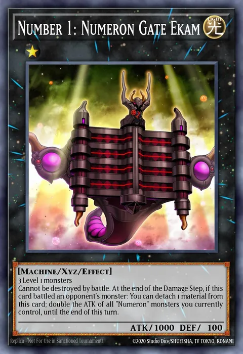 Number 1: Numeron Gate Ekam trading card